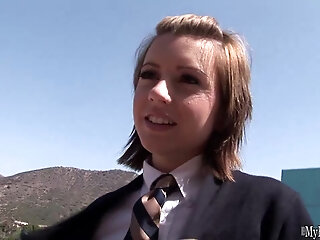 Girlish Slut, Lexi Belle, Plays An 18yearold Schoolgirl, Wearing A Traditional School Girl